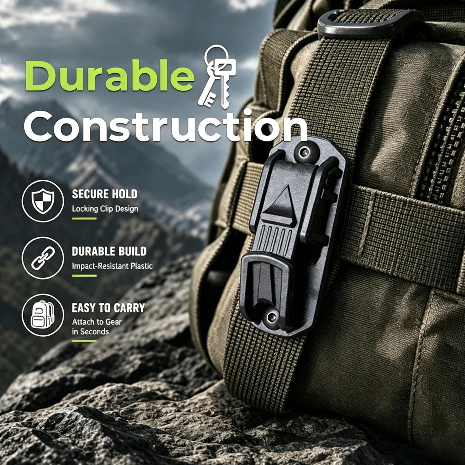 1pcs Belt Key Clip Multifuncti - огляд і ціна Outdoor Adventure Backpack