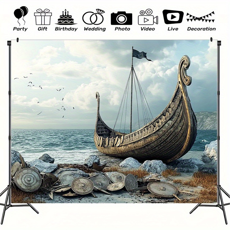 Large Viking adventure photogr - огляд і ціна Outdoor Adventure Birthday Party