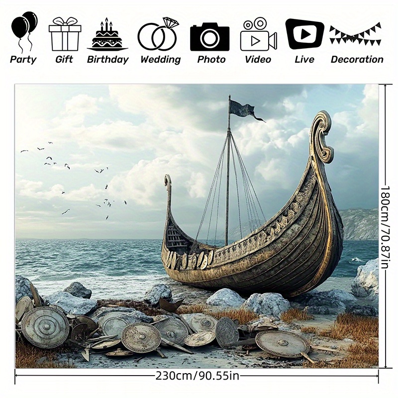 Large Viking adventure photogr - огляд і ціна Outdoor Adventure Birthday Party