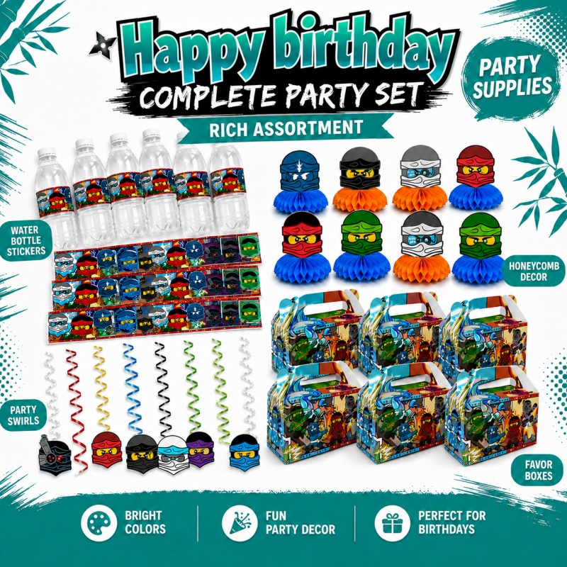 Ninja Combination Birthday Par - огляд і ціна Outdoor Adventure Birthday Party